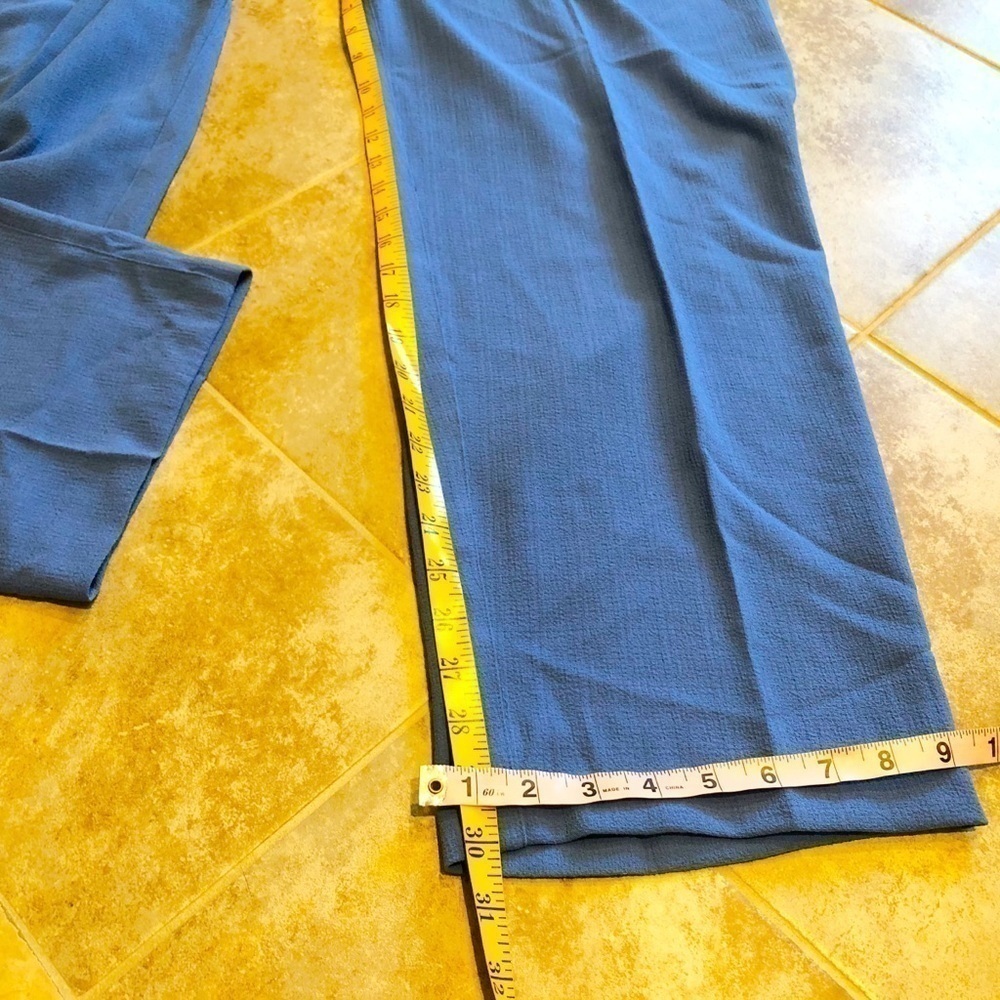 🆕 Drapers & Damons vintage straight leg high rise pull on pants blue pockets 1X - Picture 8 of 10